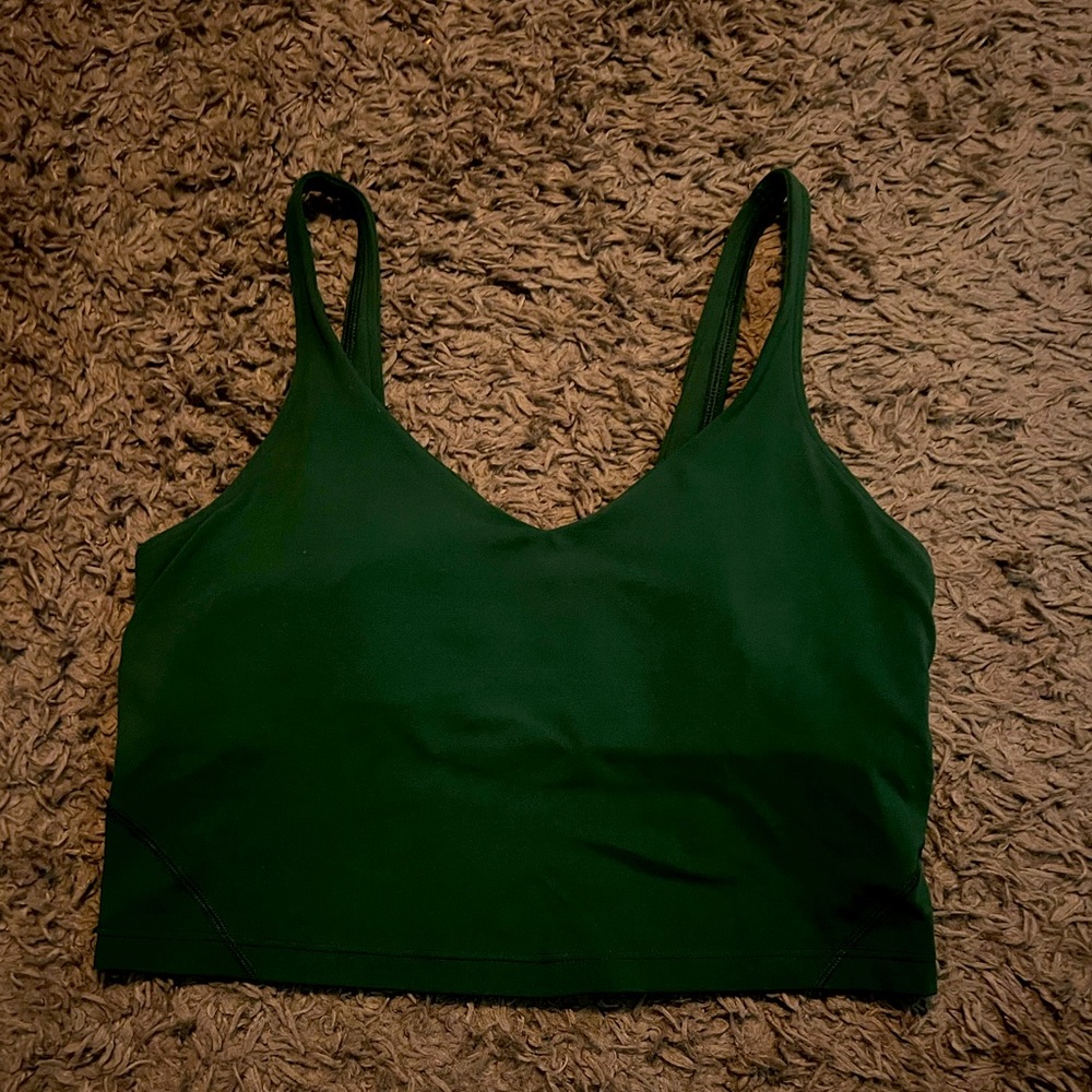 Lululemon Cropped Tank Top with built in bra